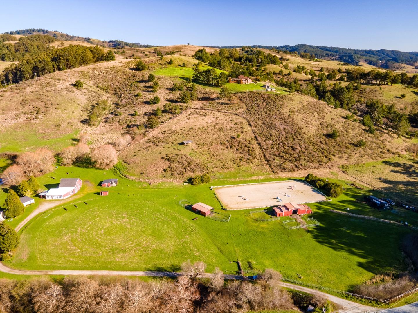 1650 Stage Road Pescadero, CA 94060 - Photo 9 of 55 an aerial view of residential houses with outdoor space