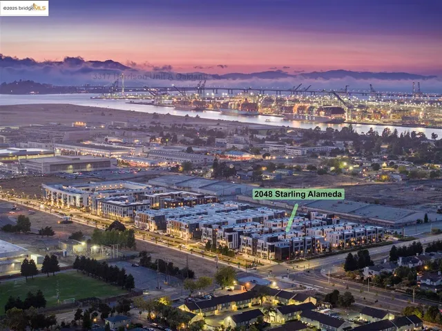 a view of a city with a mountain