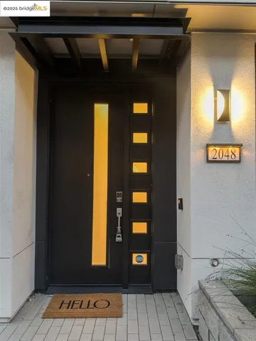 a view of an entryway door