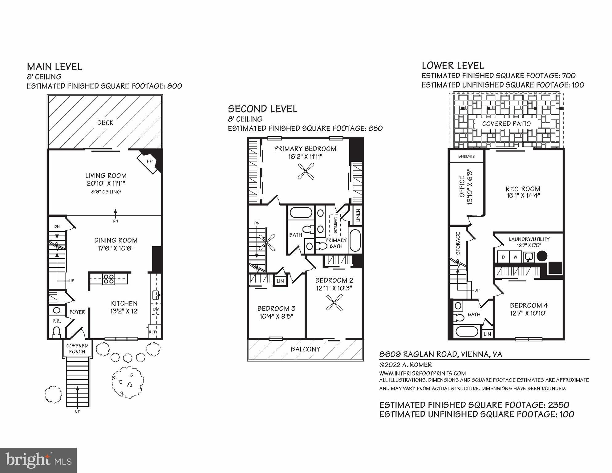 8609 Raglan Road Vienna, VA 22182 - Photo 83 of 83 FLOORPLAN FOR THIS HAPPY HOME!