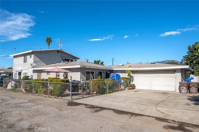 a view of a house with a patio