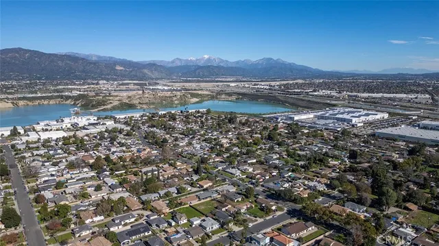 a view of lake with mountain