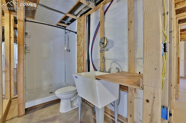 11040 Falling Star Road Fountain, CO 80817 - Photo 41 of 50 Working unfinished bathroom in the basement