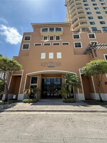 a front view of a building