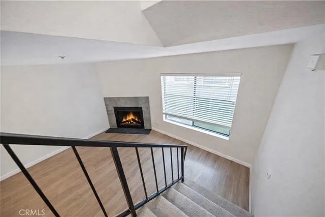 a view of a room with an empty space