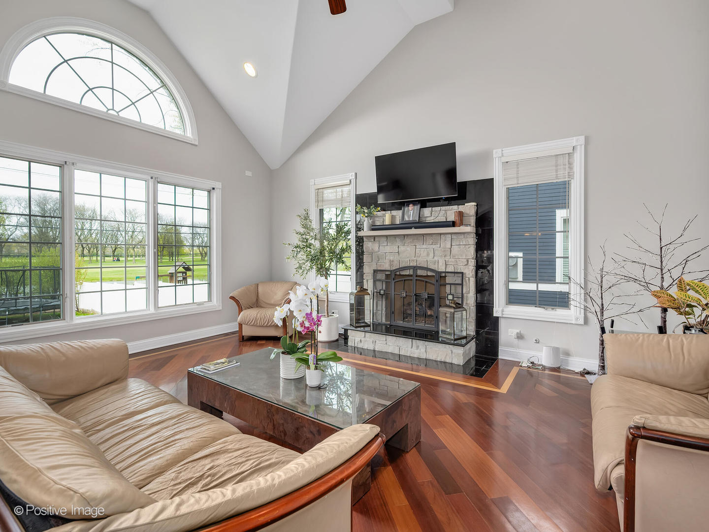 2804 Central Road Glenview, IL 60025 - Photo 16 of 41 a living room with furniture fireplace and flat screen tv