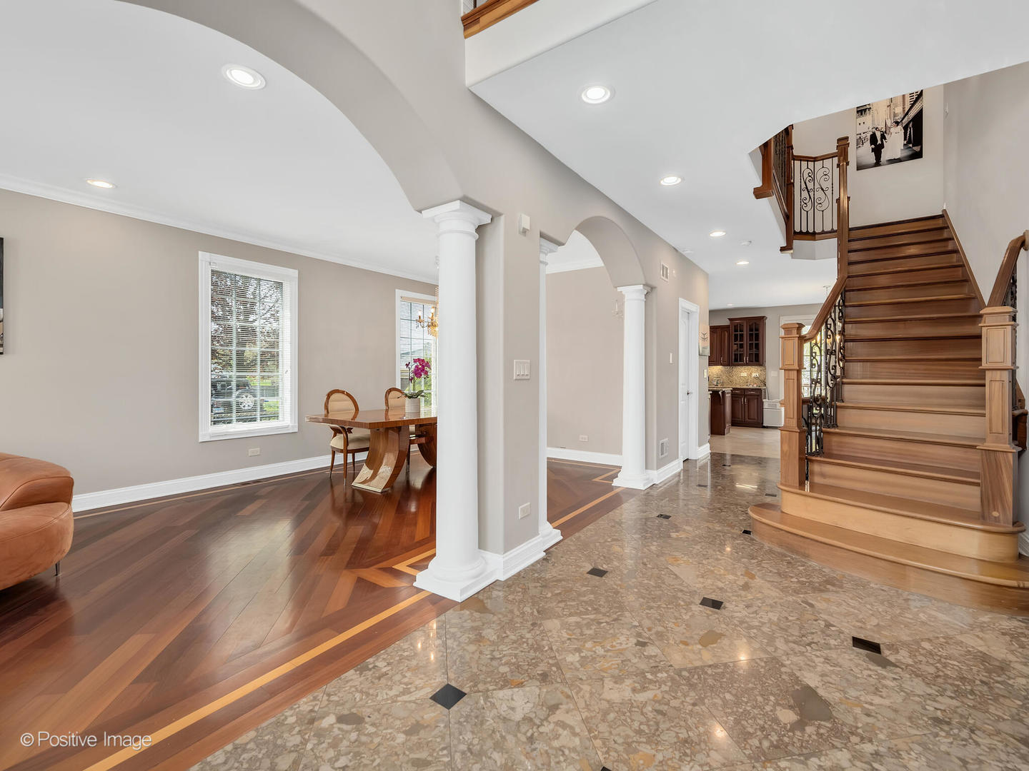 2804 Central Road Glenview, IL 60025 - Photo 8 of 41 a view of a hallway with entryway and livingroom with furniture