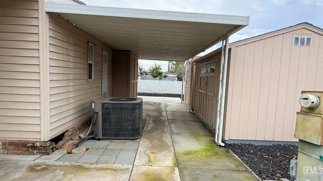 a view of a door of the house