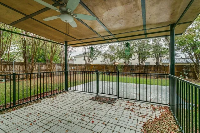 a view of a backyard with a garden