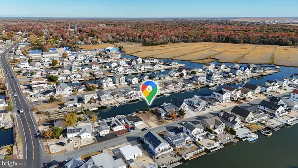 an aerial view of a city