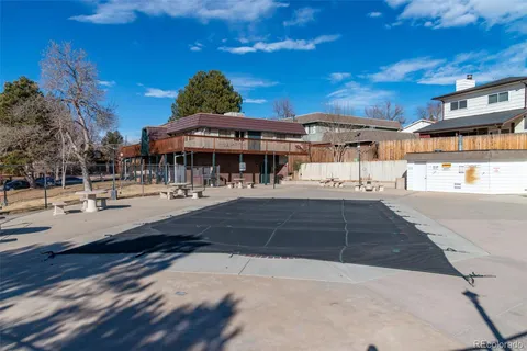 a view of a roof with a tree