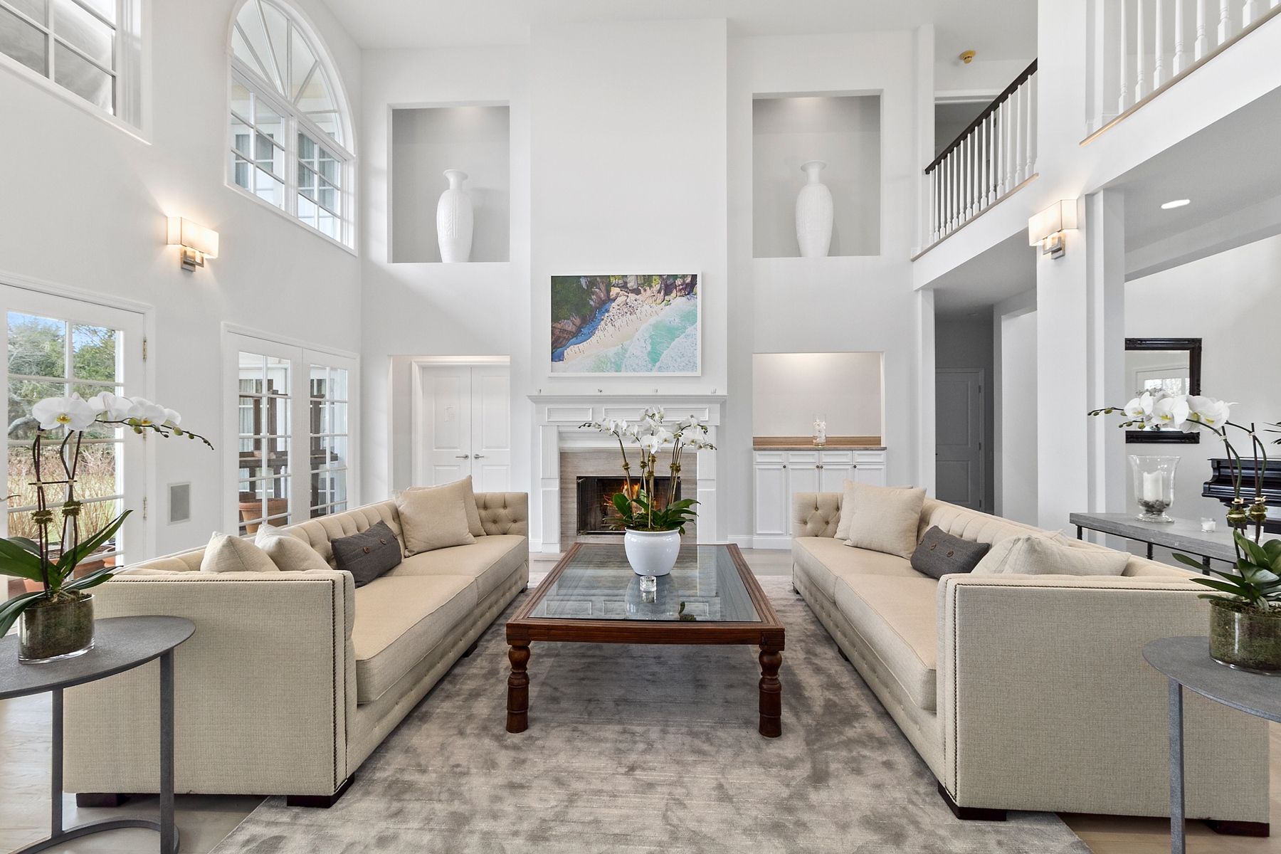39 Pheasant Close South Southampton, NY 11968 - Photo 17 of 19 a living room with furniture and a fireplace