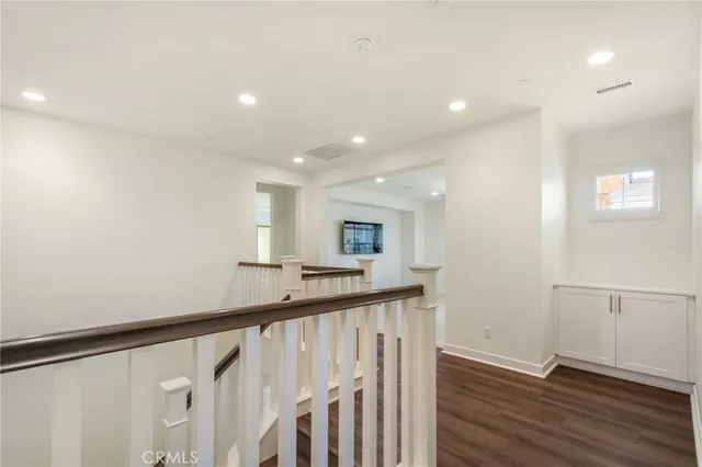 a view of hallway with stairs