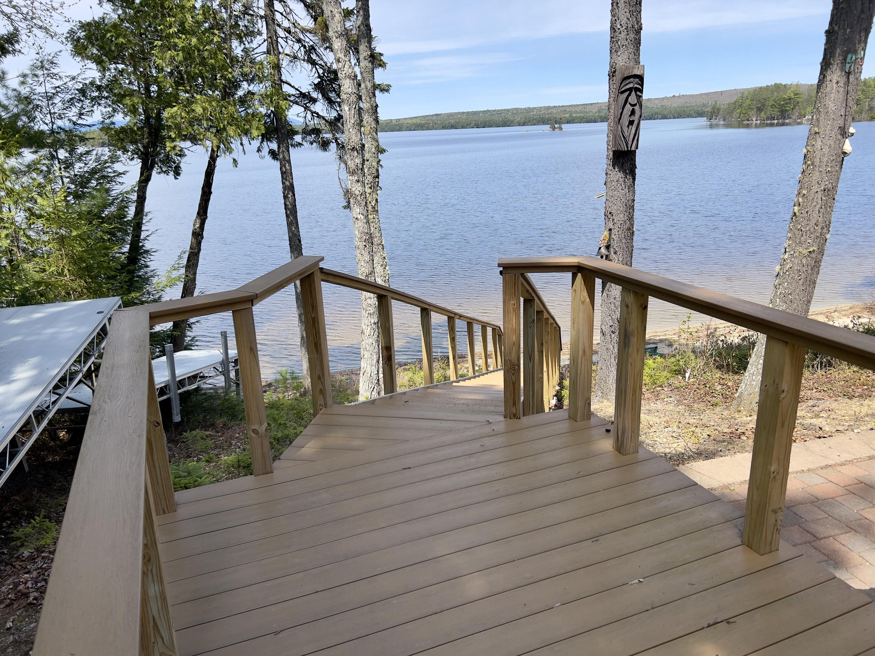 869 Turkey Tail Road Millinocket, ME 04462 - Photo 43 of 44 stairs to waterfront