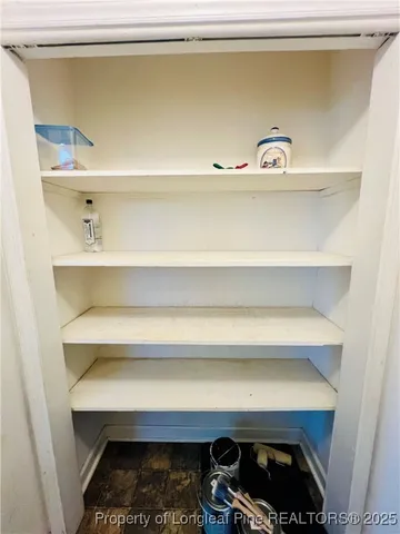 a close view of closet