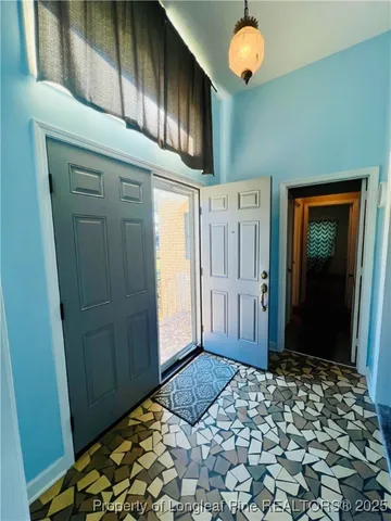 a view of an entryway door