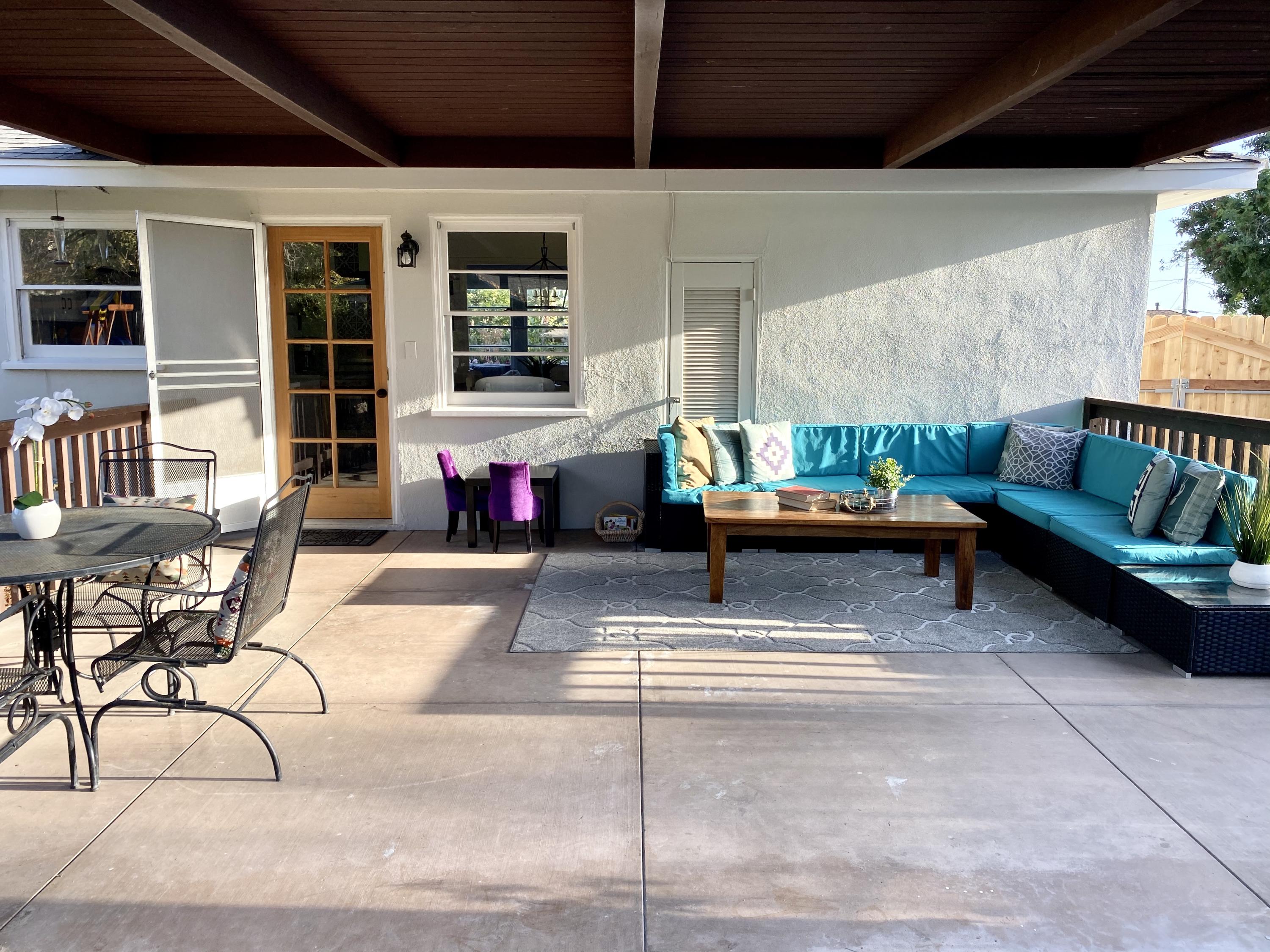 3048 Paseo Tranquillo Santa Barbara, CA 93105 - Photo 18 of 19 a outdoor space with patio lots of furniture and white walls