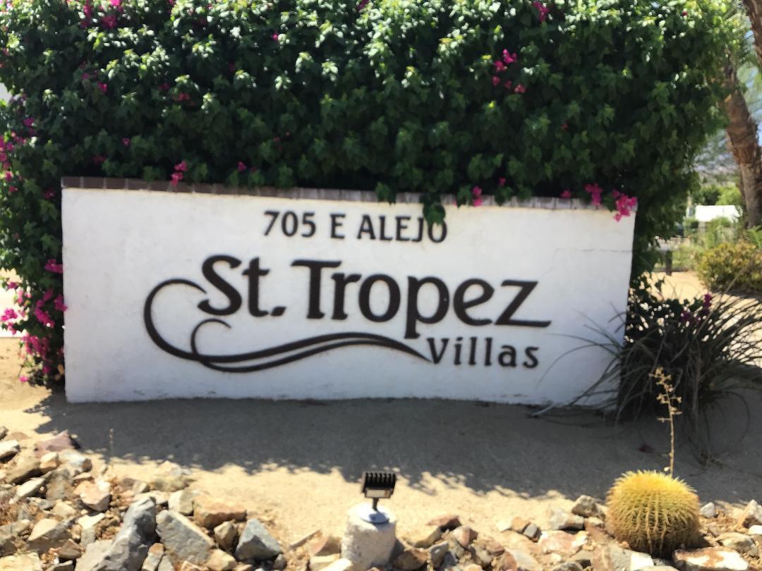 618 Violeta Drive Palm Springs, CA 92262 - Photo 2 of 35 a view of outdoor space with sign board