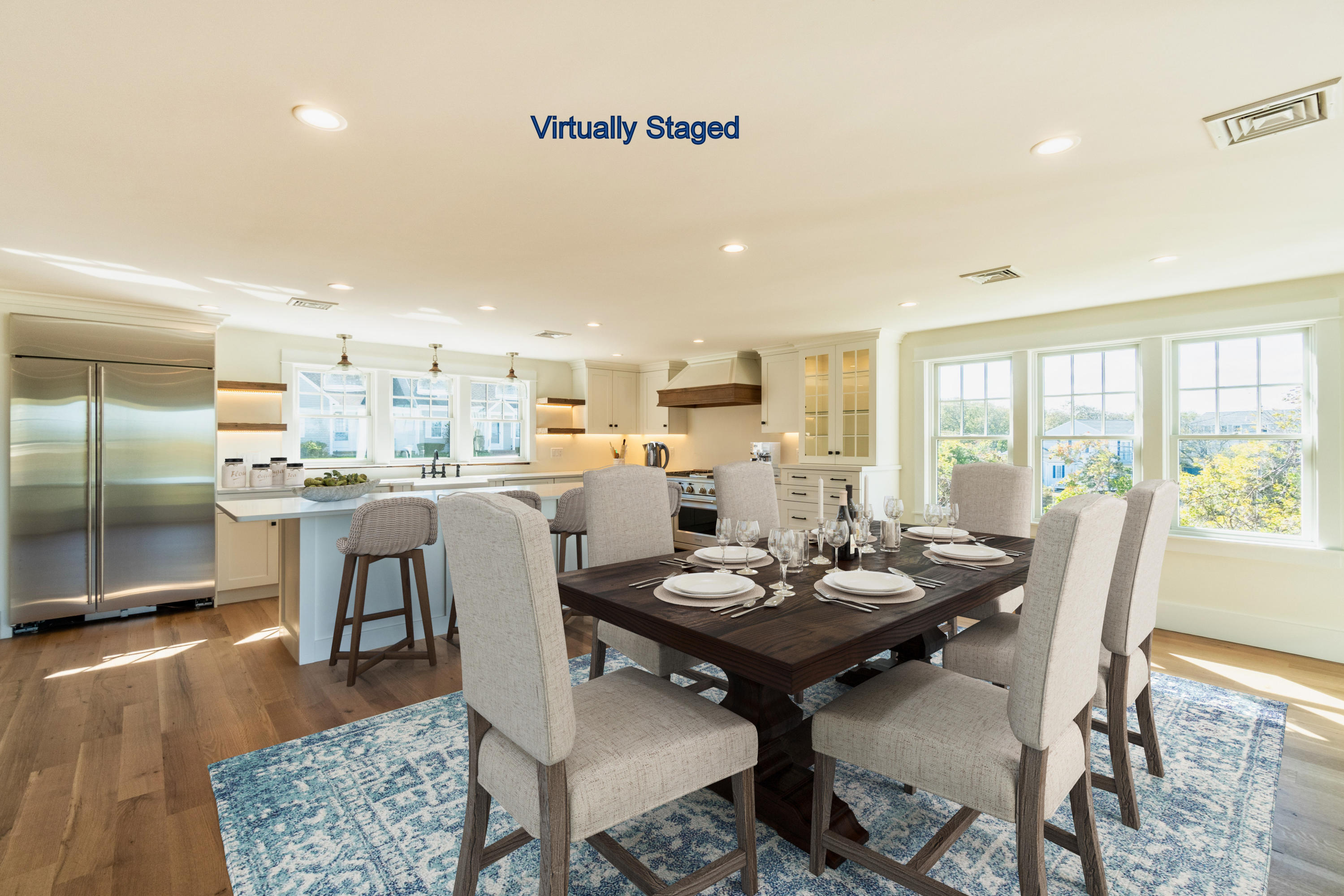 74 East Bay View Road Dennis, MA 02638 - Photo 12 of 76 Dining to kitchen -virt staged