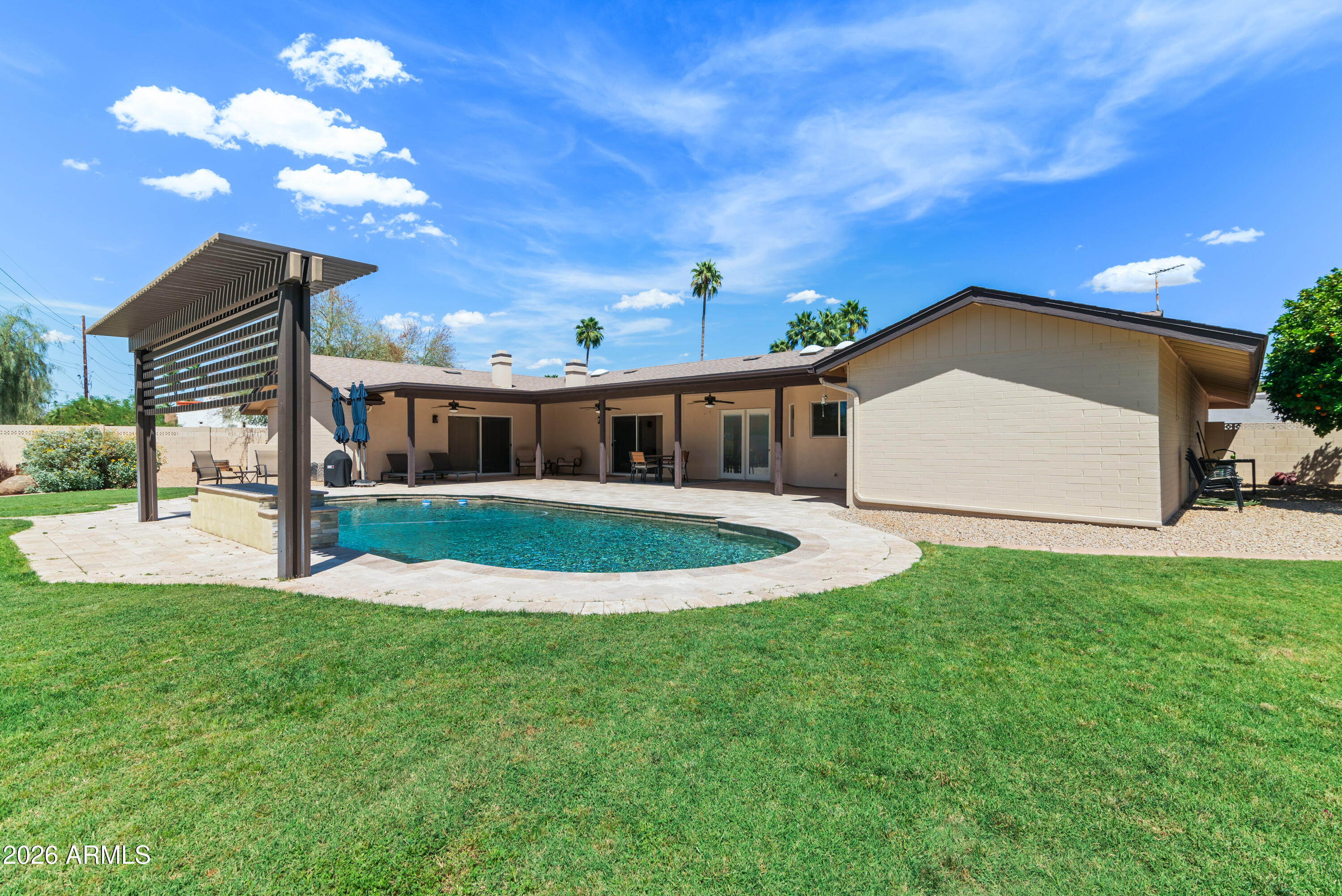 5601 East Charter Oak Road Scottsdale, AZ 85254 - Photo 43 of 56 Pool with Water Features