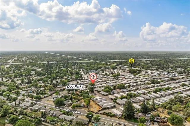 a house view with a outdoor space