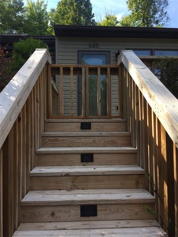 685 Pluto Road Ligonier, PA 15658 - Photo 25 of 25 LIGHTED stairs to the front door! And a gate for children or pets.