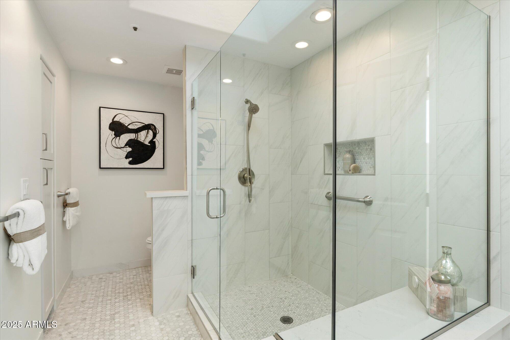 7955 East Chaparral Road, Unit 17 Scottsdale, AZ 85250 - Photo 38 of 57 Oversized shower in 3rd Bath