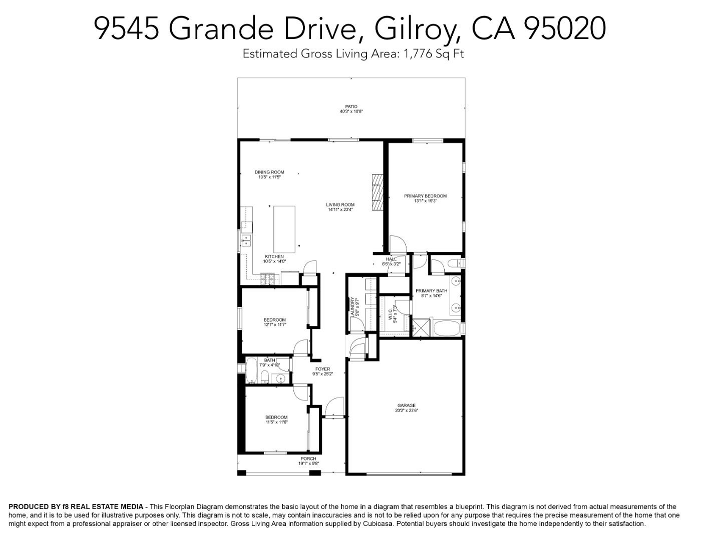 9545 Grande Drive Gilroy, CA 95020 - Photo 25 of 28 a picture of a floor plan