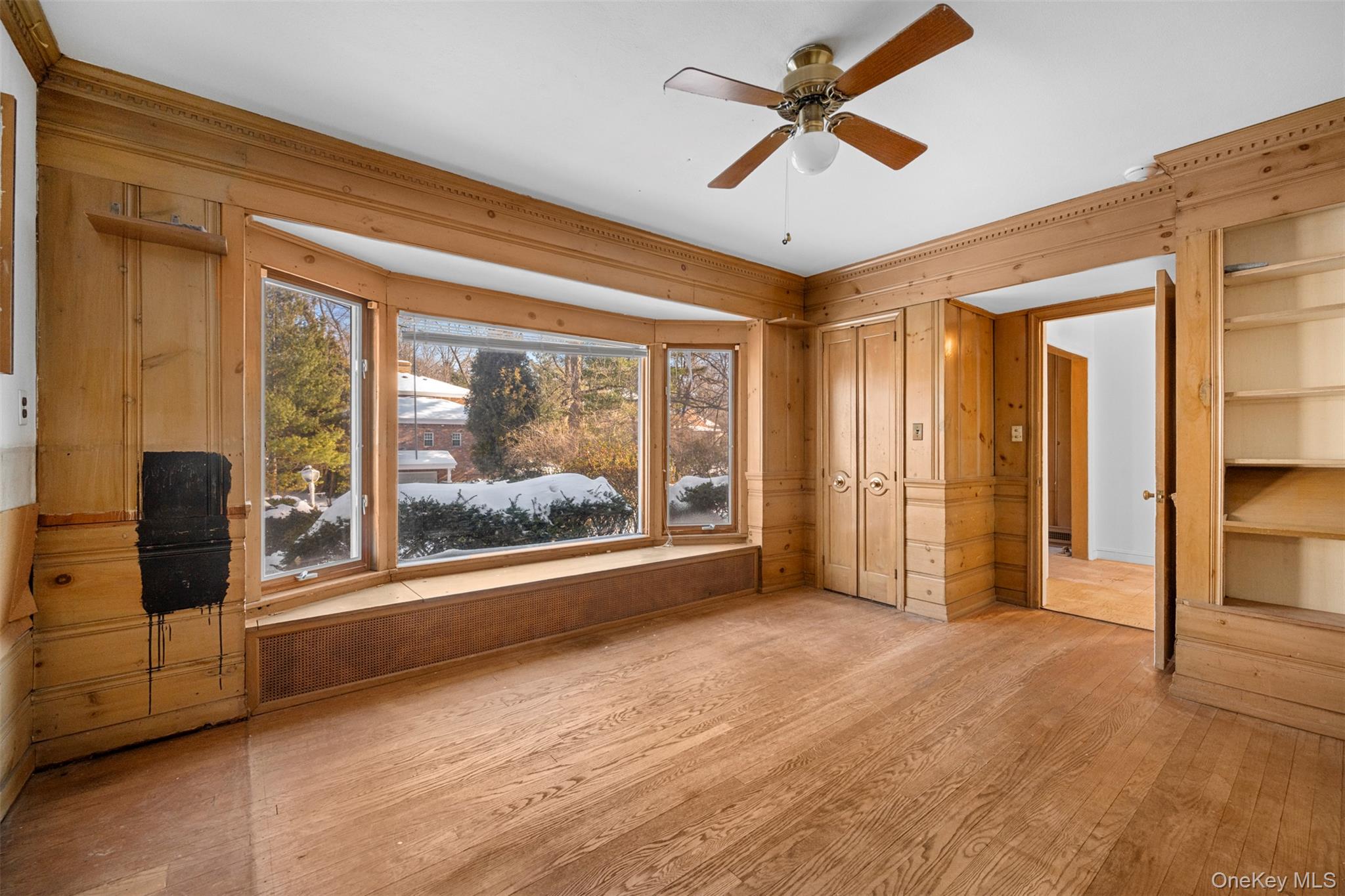 66 Deepdale Drive Great Neck, NY 11021 - Photo 16 of 48 a view of livingroom with furniture wooden floor and a ceiling fan