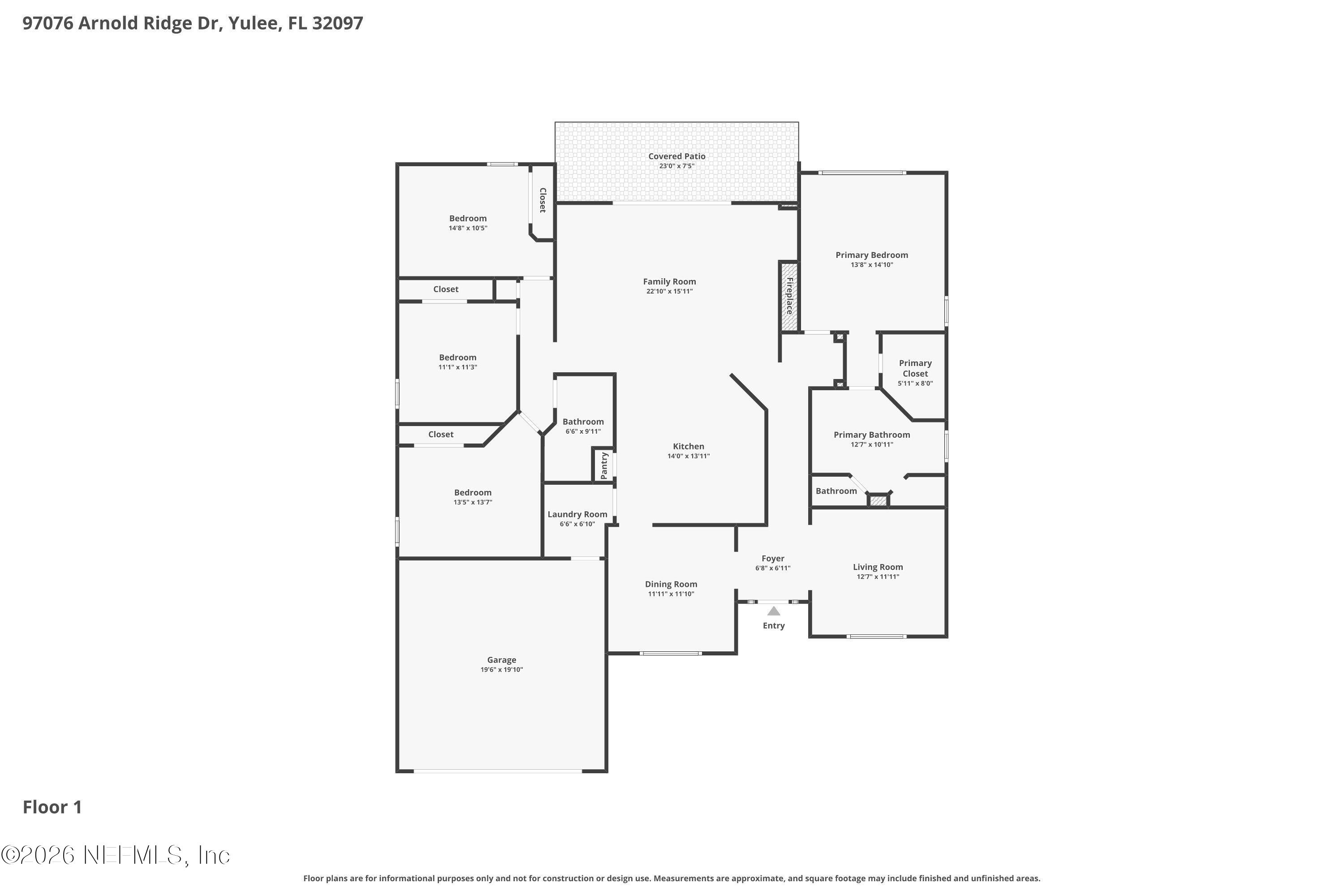 97076 Arnold Ridge Drive Yulee, FL 32097 - Photo 44 of 44 Floor Plan