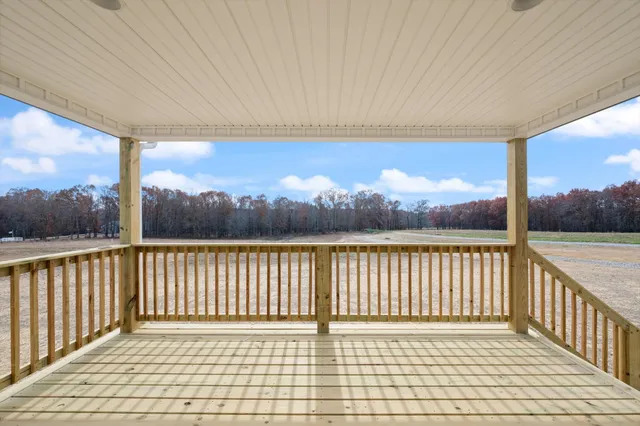 a view of a terrace with sky view