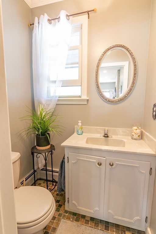843 Blandford Road Russell, MA 01071 - Photo 7 of 27 a bathroom with a toilet a sink and a mirror