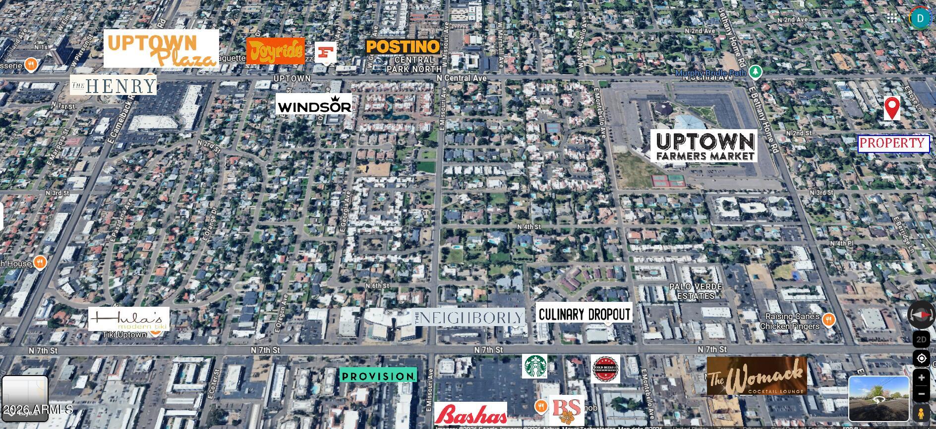 6124 North 2nd Street, Unit 1 Phoenix, AZ 85012 - Photo 20 of 24 2nd St Neighborhood map