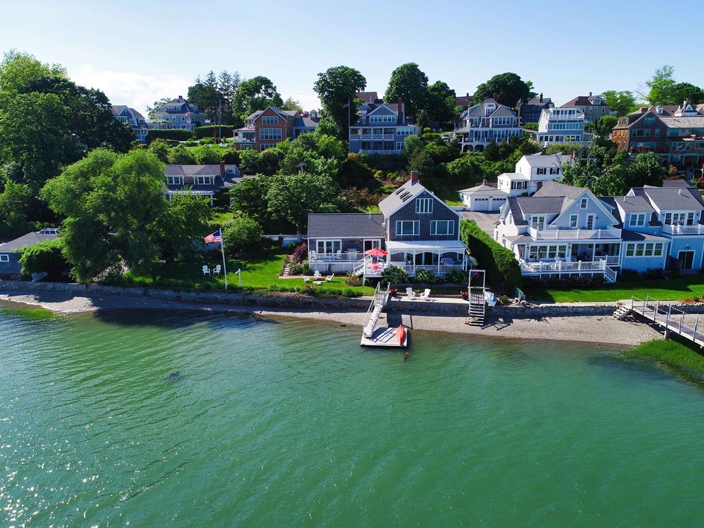 185 Downer Avenue Hingham, MA 02043 - Photo 17 of 30 a view of a house with garden and yard