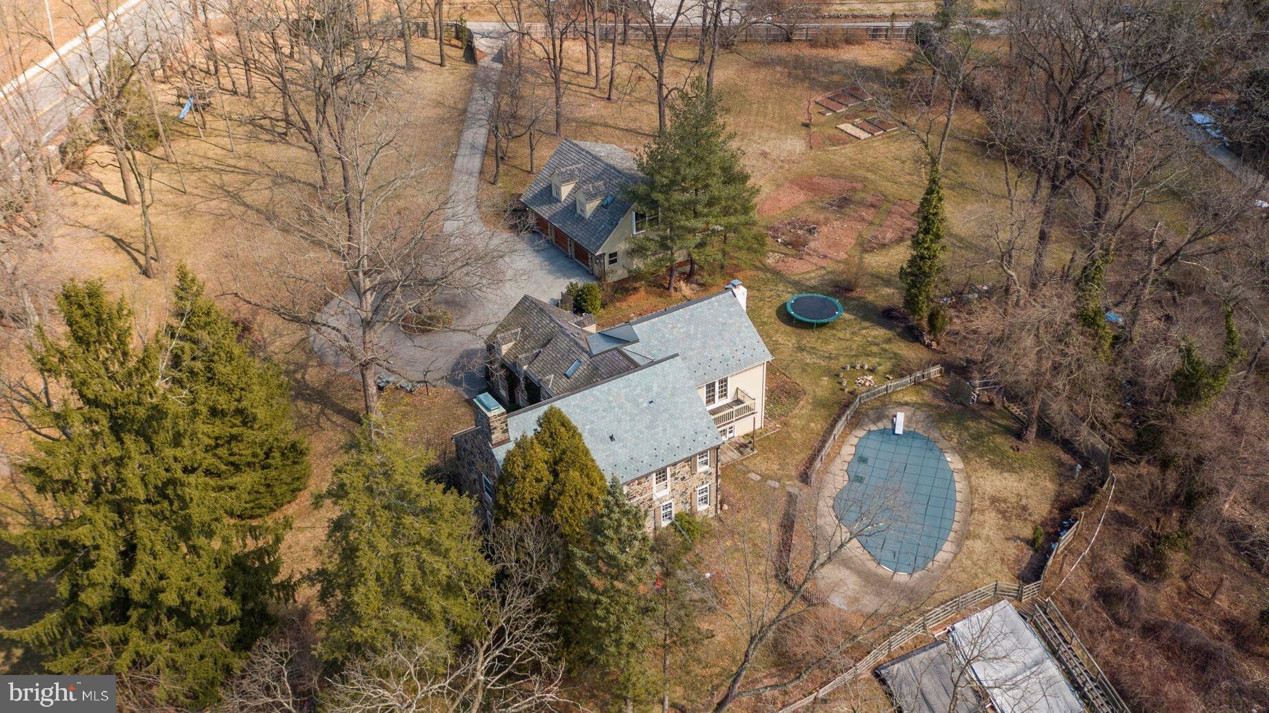 329 Buckwalter Road Phoenixville, PA 19460 - Photo 6 of 47 Aerial - Front 4 Acres (Flat)