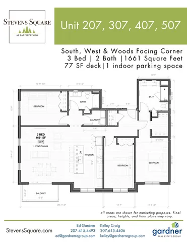 $1,003,635 | 75 McAuley Way, Unit 207, Portland, ME 04103