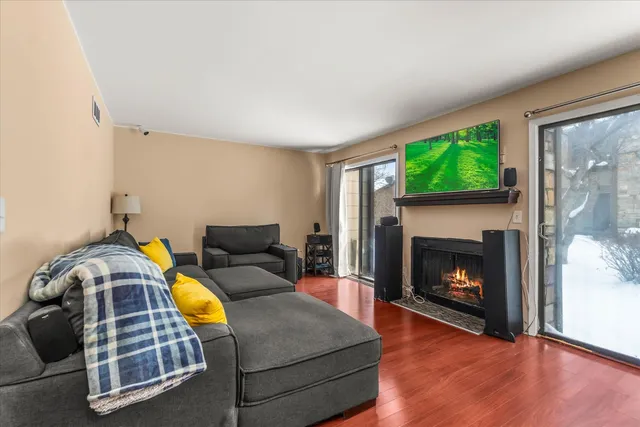 a living room with furniture or fireplace and a flat screen tv