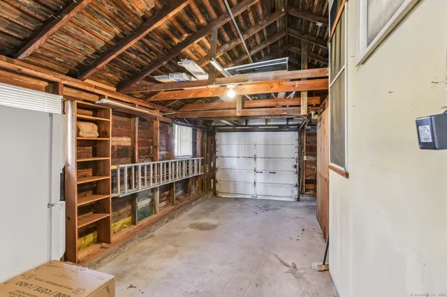 a view of storage and utility room