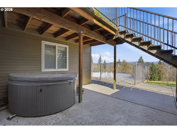 a view of an outdoor space with porch