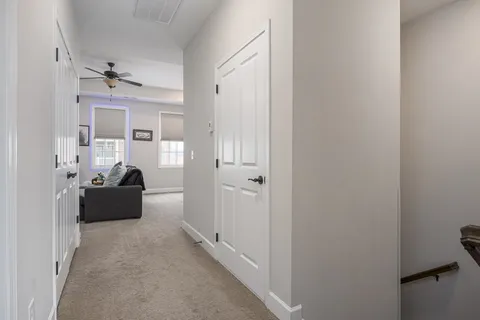 a front view of a house with garden and plants