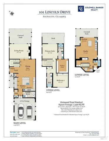 $2,495,000 | 101 Lincoln Drive, Sausalito, CA 94965