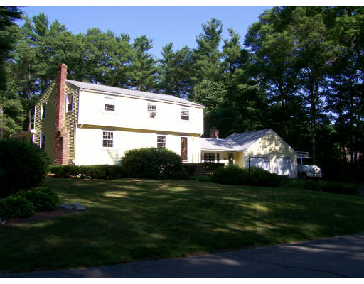 23 Deborah Road Hanover, MA 02339 - Photo 6 of 28 a view of a big house with a big yard and large trees