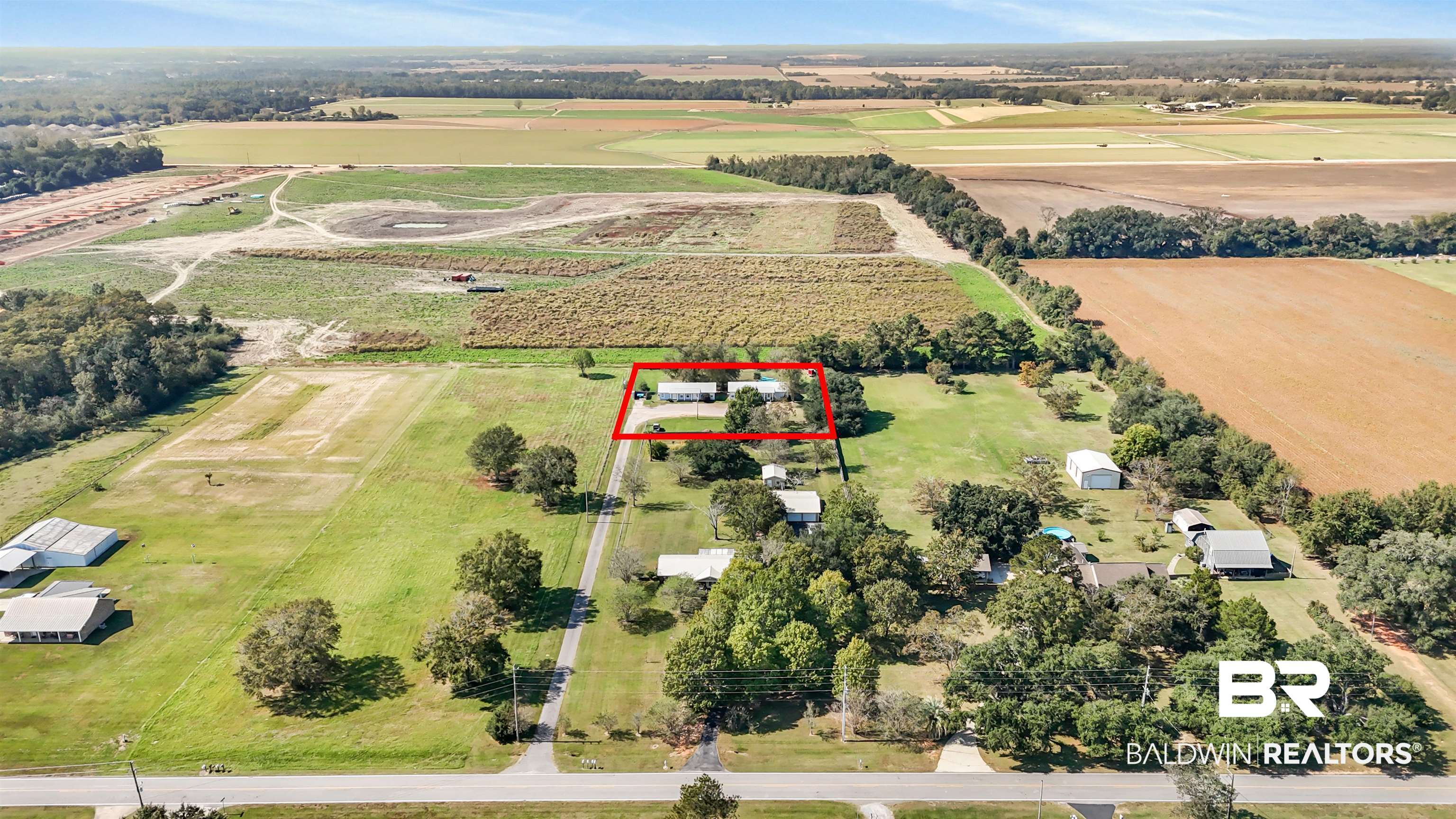 14919 Daugherty Road Foley, AL 36535 - Photo 6 of 27 Drone / aerial view featuring a rural view