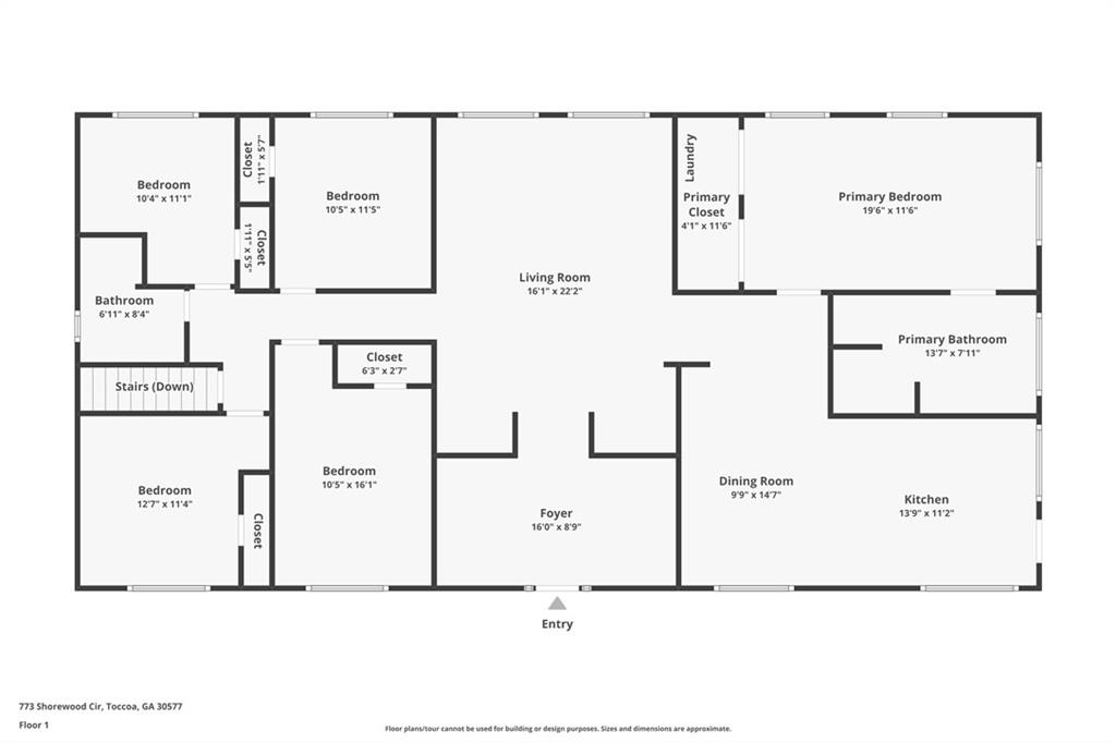 773 Shorewood Circle Toccoa, GA 30577 - Photo 39 of 39 a picture of a wall with a white wall and a white refrigerator