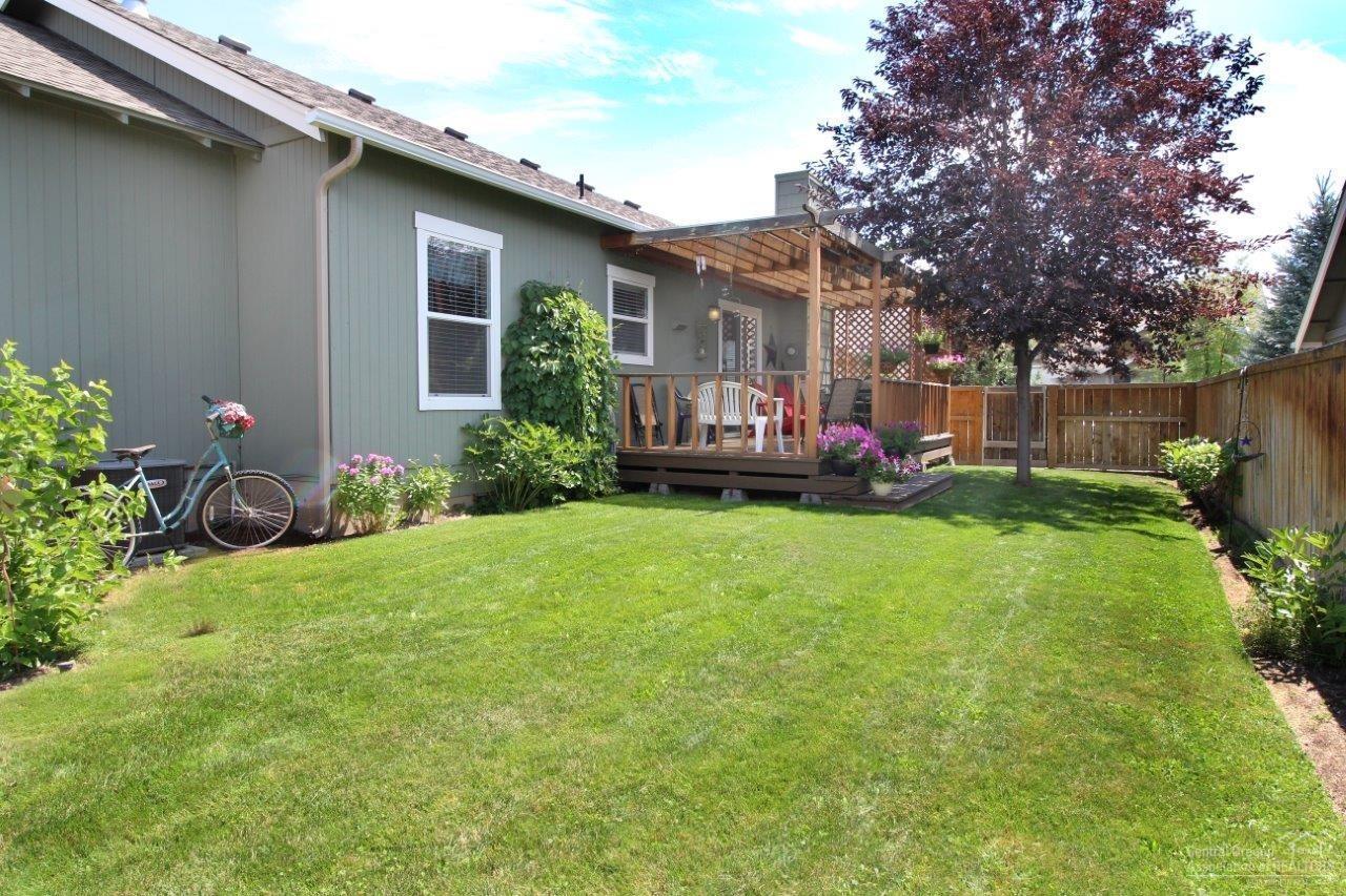 Large fully fenced private yard with cov