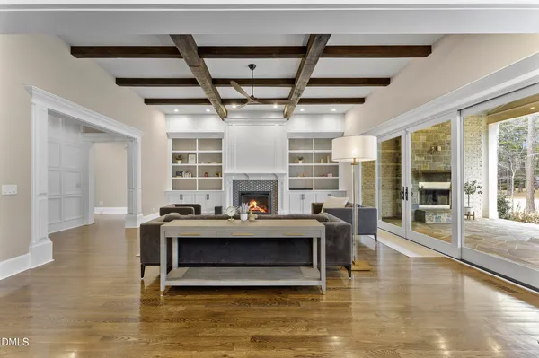 a bathroom with a shower and toilet
