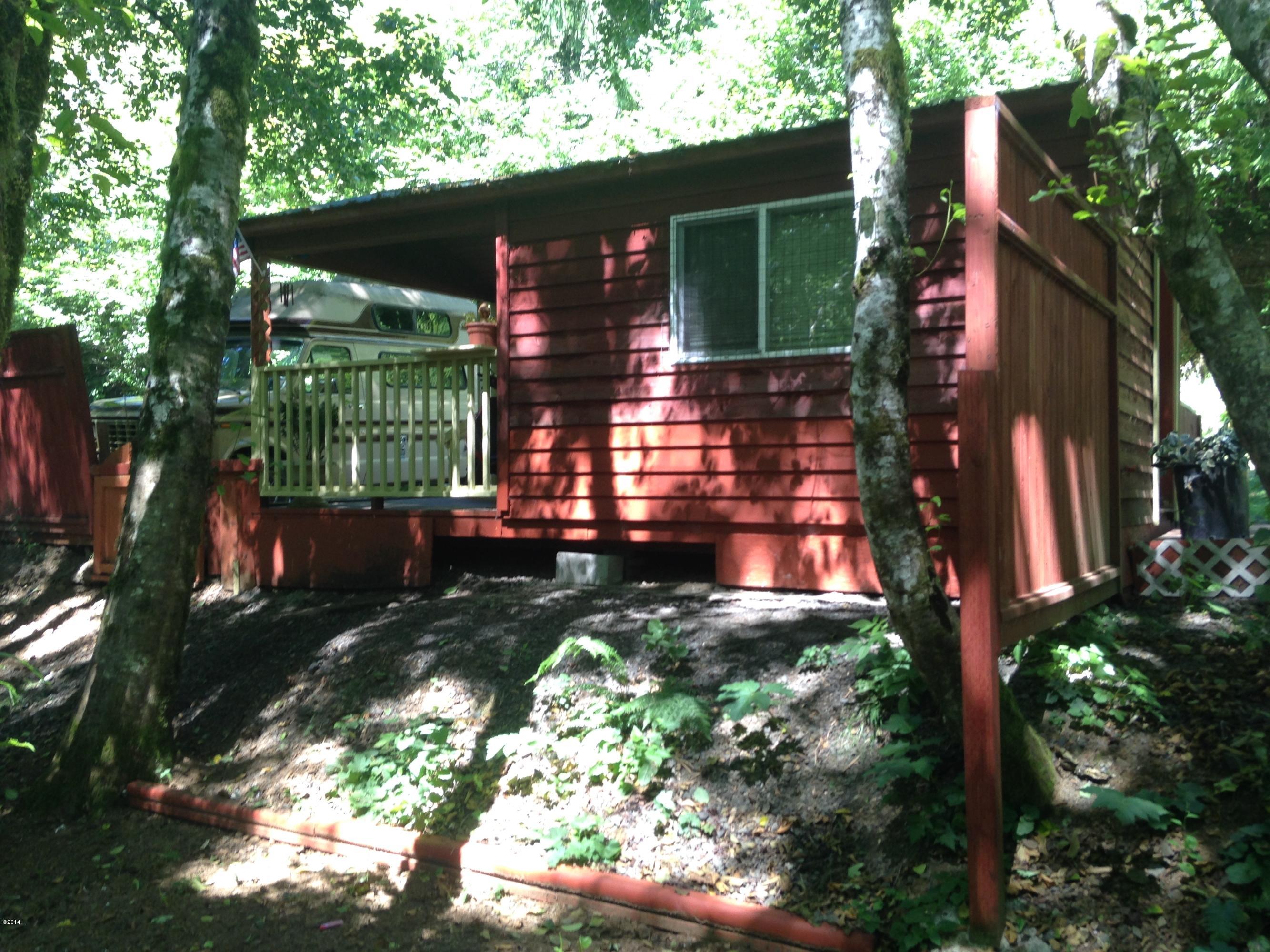 4800 North Panther Creek Road Otis, OR 97368 - Photo 3 of 16 Creek Side of Cabin