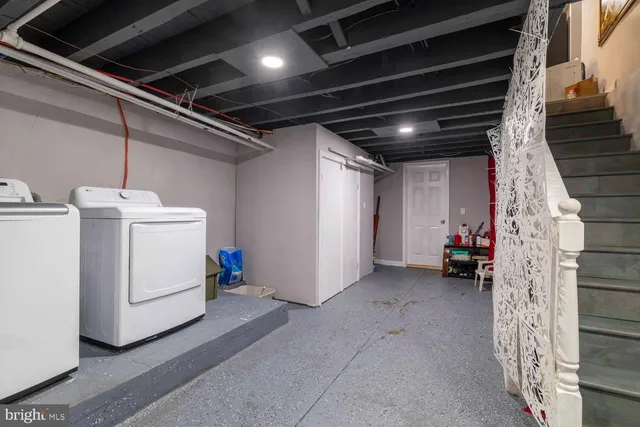 a view of storage and utility room