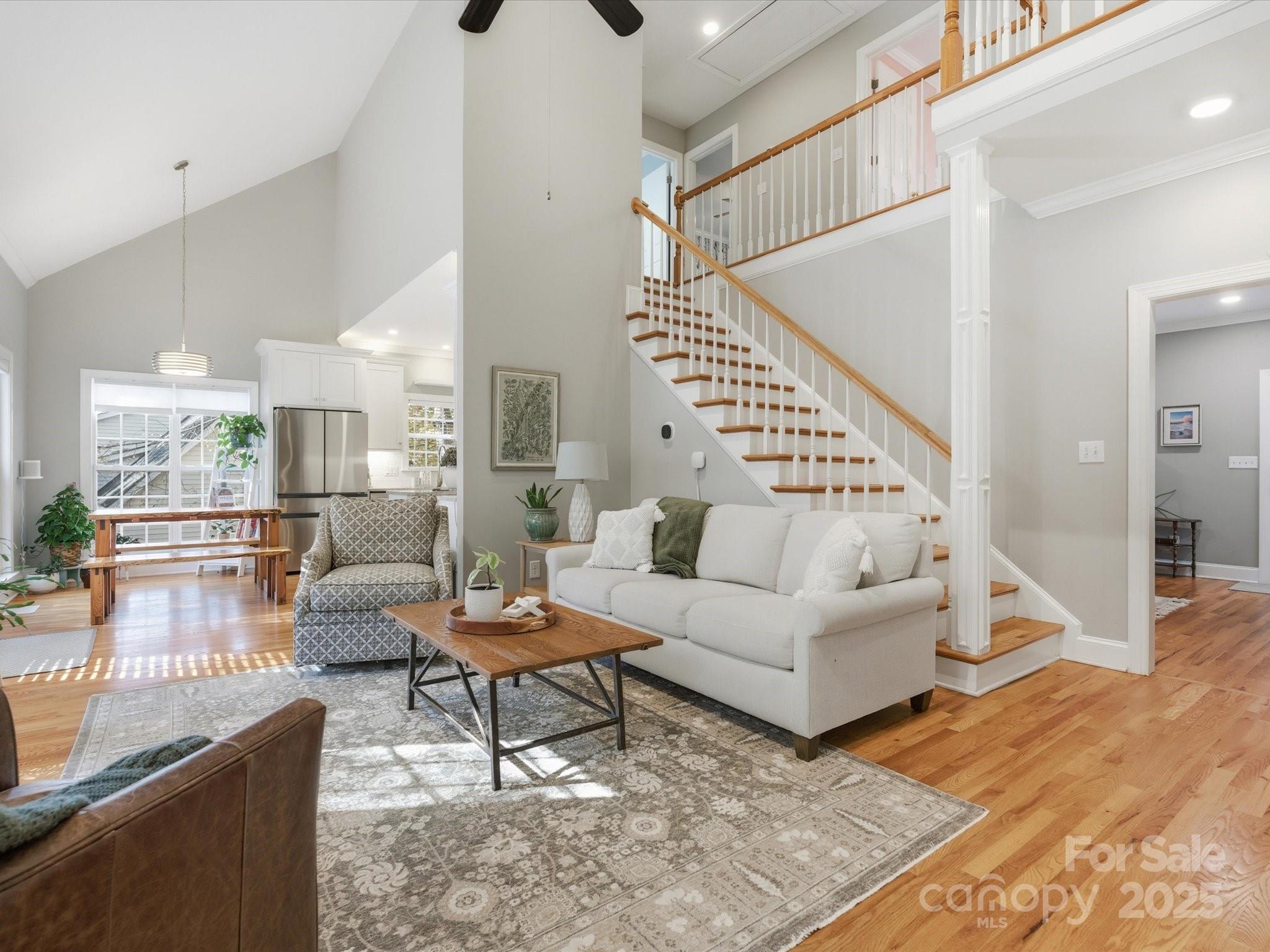 4601 Magnolia Ridge Drive Waxhaw, NC 28173 - Photo 17 of 48 a living room with furniture and wooden floor