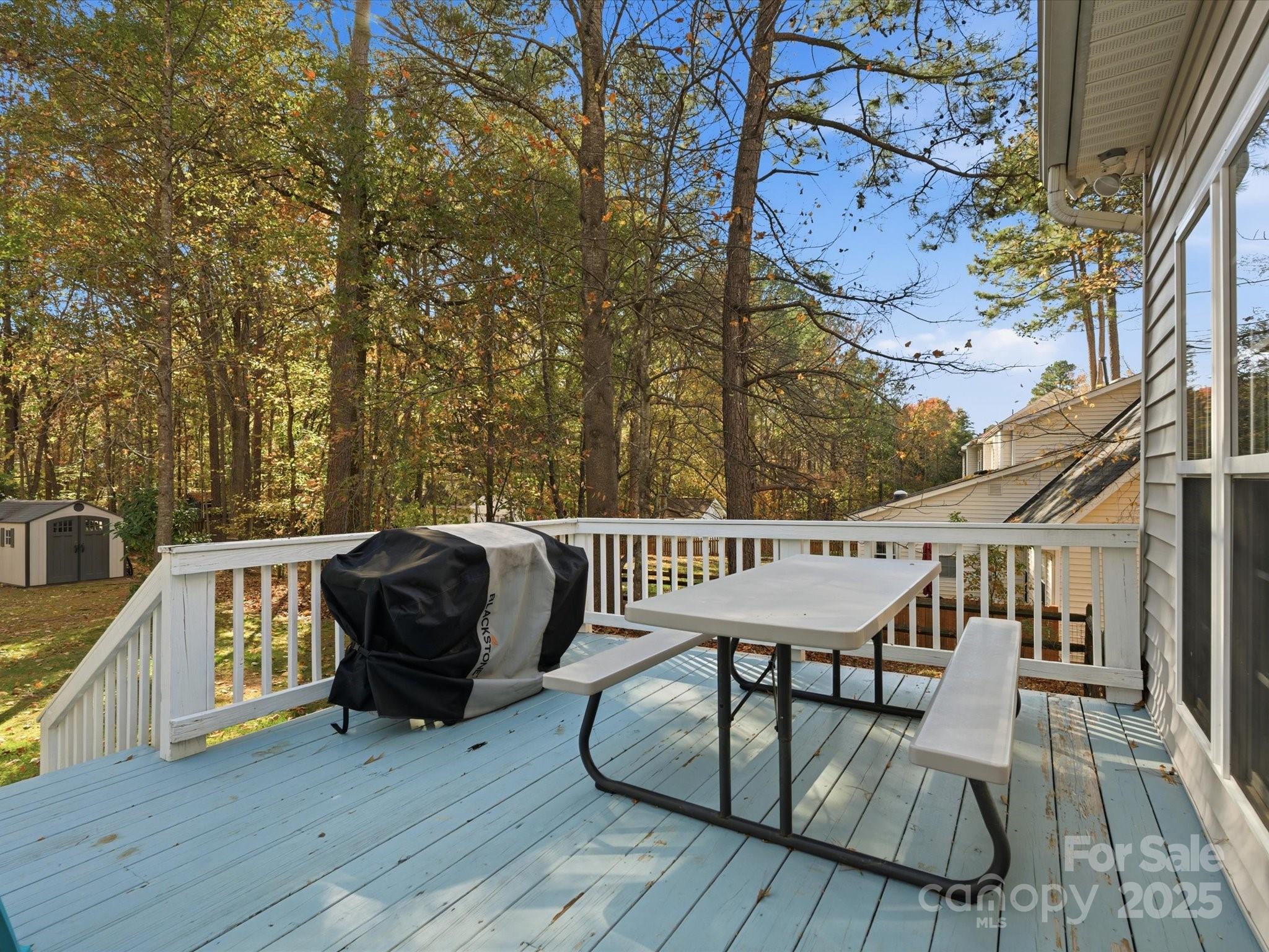 4601 Magnolia Ridge Drive Waxhaw, NC 28173 - Photo 36 of 48 a view of balcony with wooden floor and outdoor seating